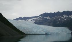 Aialik Glacier from a distance to show the scope