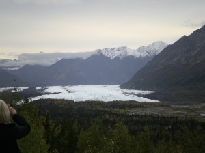Glacier in the valley