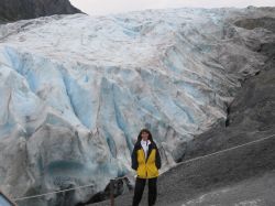 At the edge of Exit Glacier